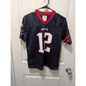 NFL Team Apparel New England Patriots Tom Brady Football Jersey Size Youth L